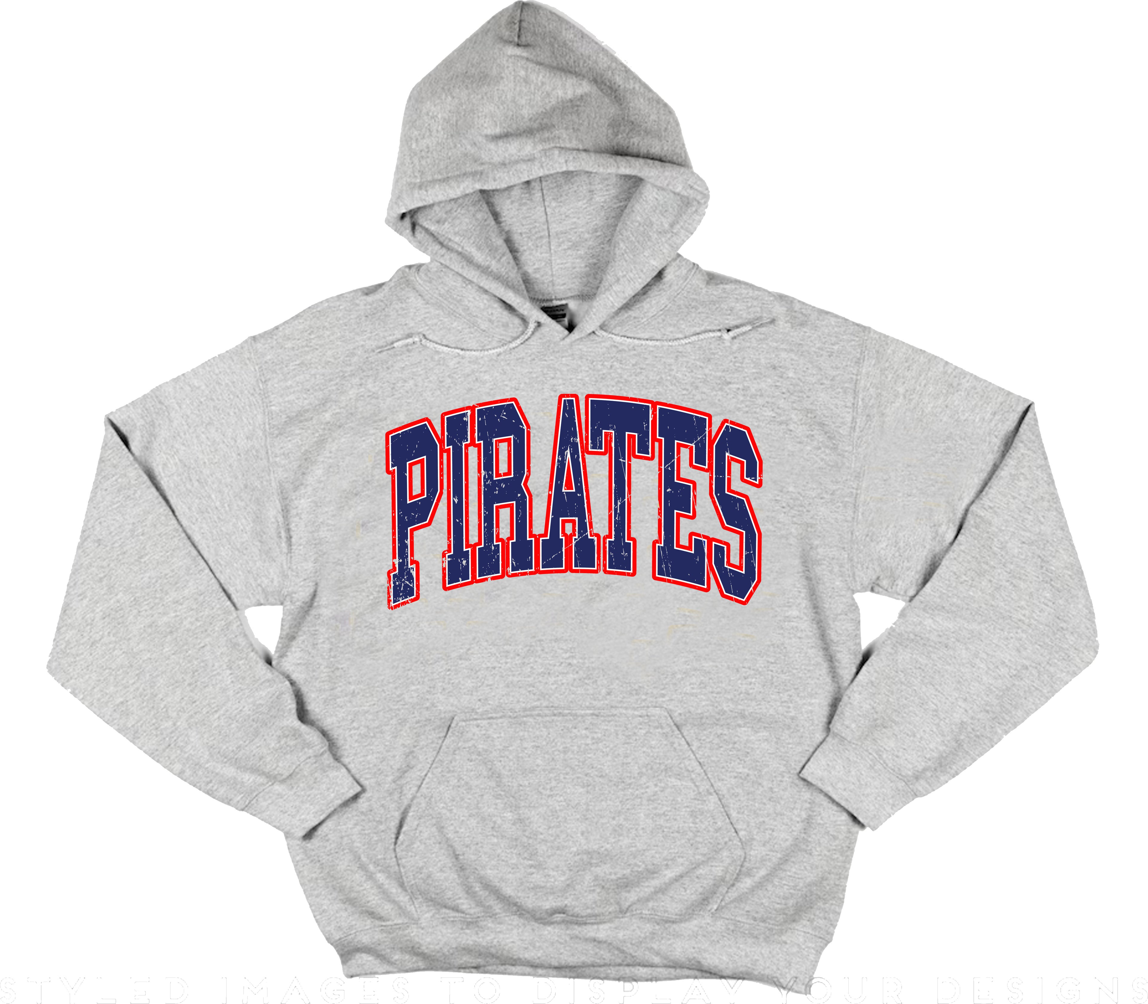 PIRATES red/blue Hoodie